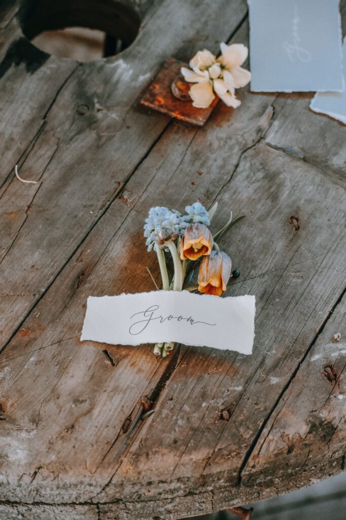 Bordkort til bryllup